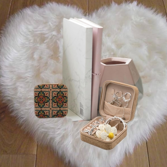 👣4/$20. Mini Travel Jewelry Organizer with Zipper for Earrings, Rings, etc. - Picture 3 of 6